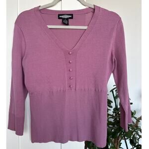 Republic Clothing Co. Women's Silk Blend Feminine Sweater Top, Size M, EUC